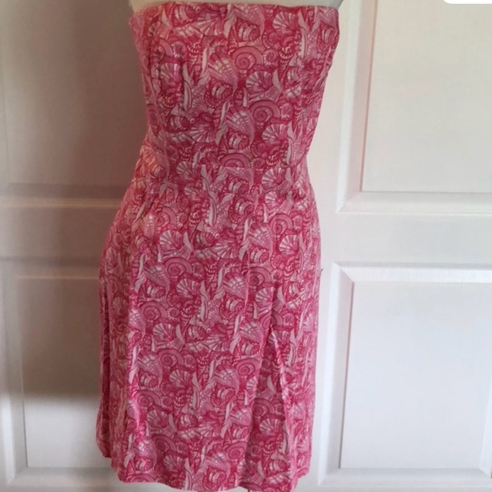 Vineyard Vines Strapless Pink Dress